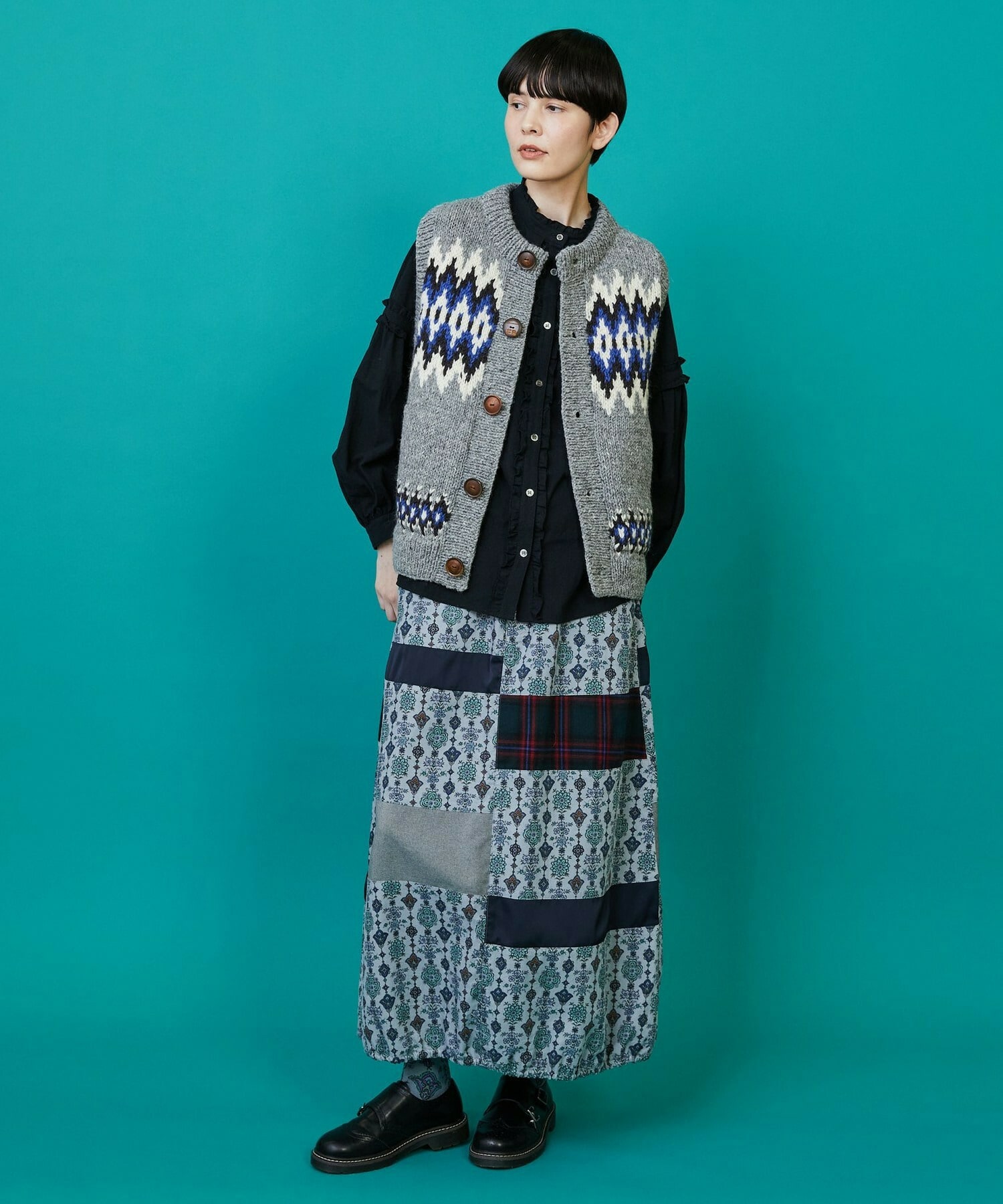 【FRAPBOIS】ドライフラワー スカート 詳細画像 ベージュ系その他 9