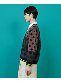 【FRAPBOIS】ドッツーニット カーディガン 詳細画像 ブラック系その他 1