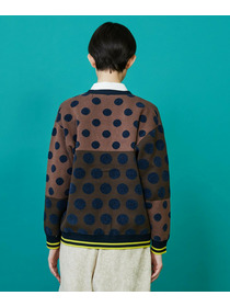 【FRAPBOIS】ドッツーニット カーディガン 詳細画像 ブラック系その他 2