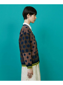 【FRAPBOIS】ドッツーニット カーディガン 詳細画像 ブラック系その他 3