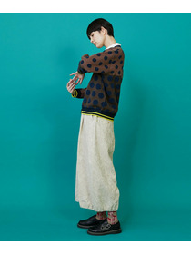 【FRAPBOIS】ドッツーニット カーディガン 詳細画像 ブラック系その他 7