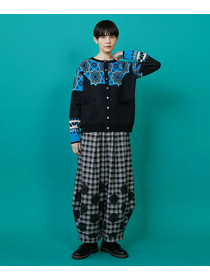 【FRAPBOIS】タイルニット カーディガン 詳細画像 ブラック 14