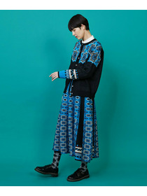 【FRAPBOIS】タイルニット カーディガン 詳細画像 ブラック 18