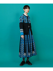 【FRAPBOIS】タイルニット カーディガン 詳細画像 ブラック 20