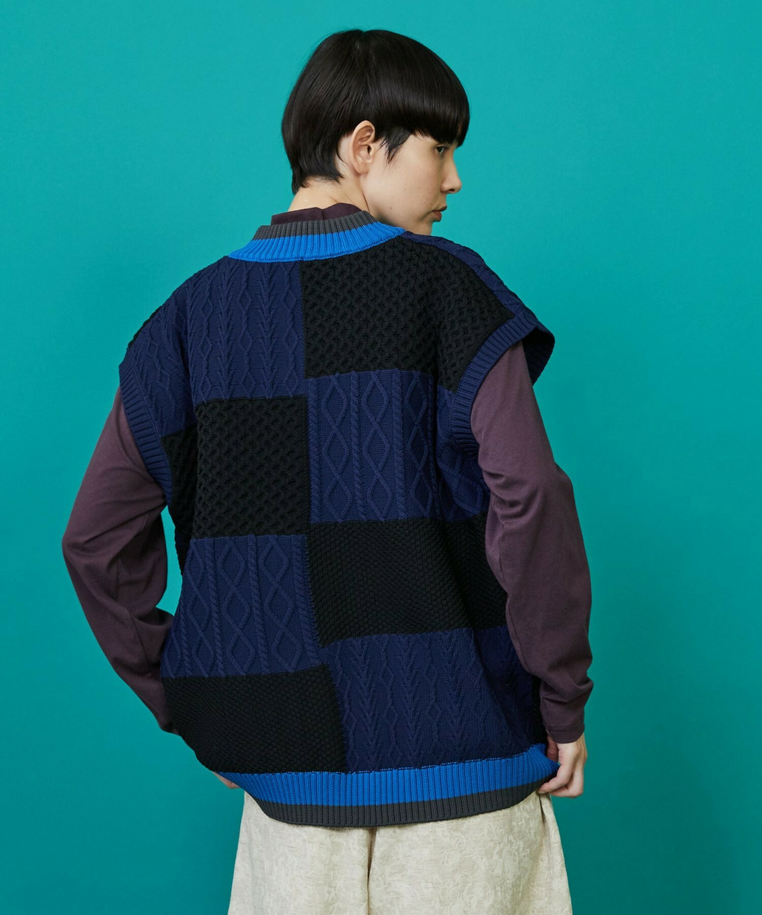 【FRAPBOIS】ケーブベスト 詳細画像 ネイビー 9