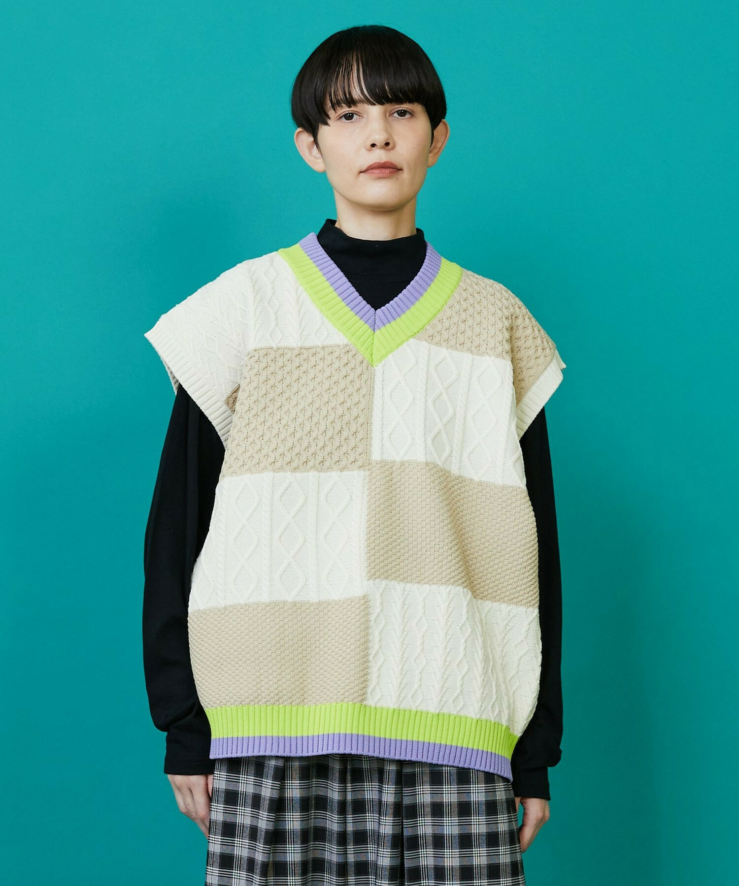 【FRAPBOIS】ケーブベスト 詳細画像 オフホワイト 1