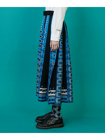 【FRAPBOIS】タイルニット スカート 詳細画像 ネイビー 1