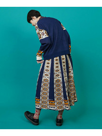 【FRAPBOIS】タイルニット スカート 詳細画像 ネイビー 15