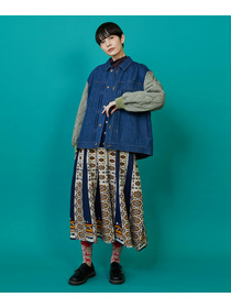 【FRAPBOIS】タイルニット スカート 詳細画像 ネイビー 19