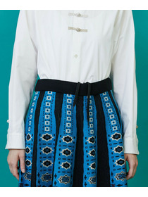 【FRAPBOIS】タイルニット スカート 詳細画像 ネイビー 3