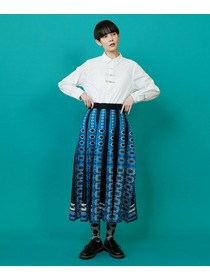 【FRAPBOIS】タイルニット スカート 詳細画像 ネイビー 4