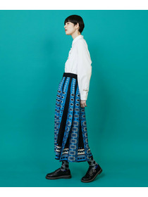 【FRAPBOIS】タイルニット スカート 詳細画像 ネイビー 5