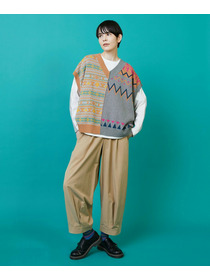 【FRAPBOIS】ノルディーネイティブ ベスト 詳細画像 ベージュ 13