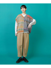 【FRAPBOIS】ノルディーネイティブ ベスト 詳細画像 ベージュ 14