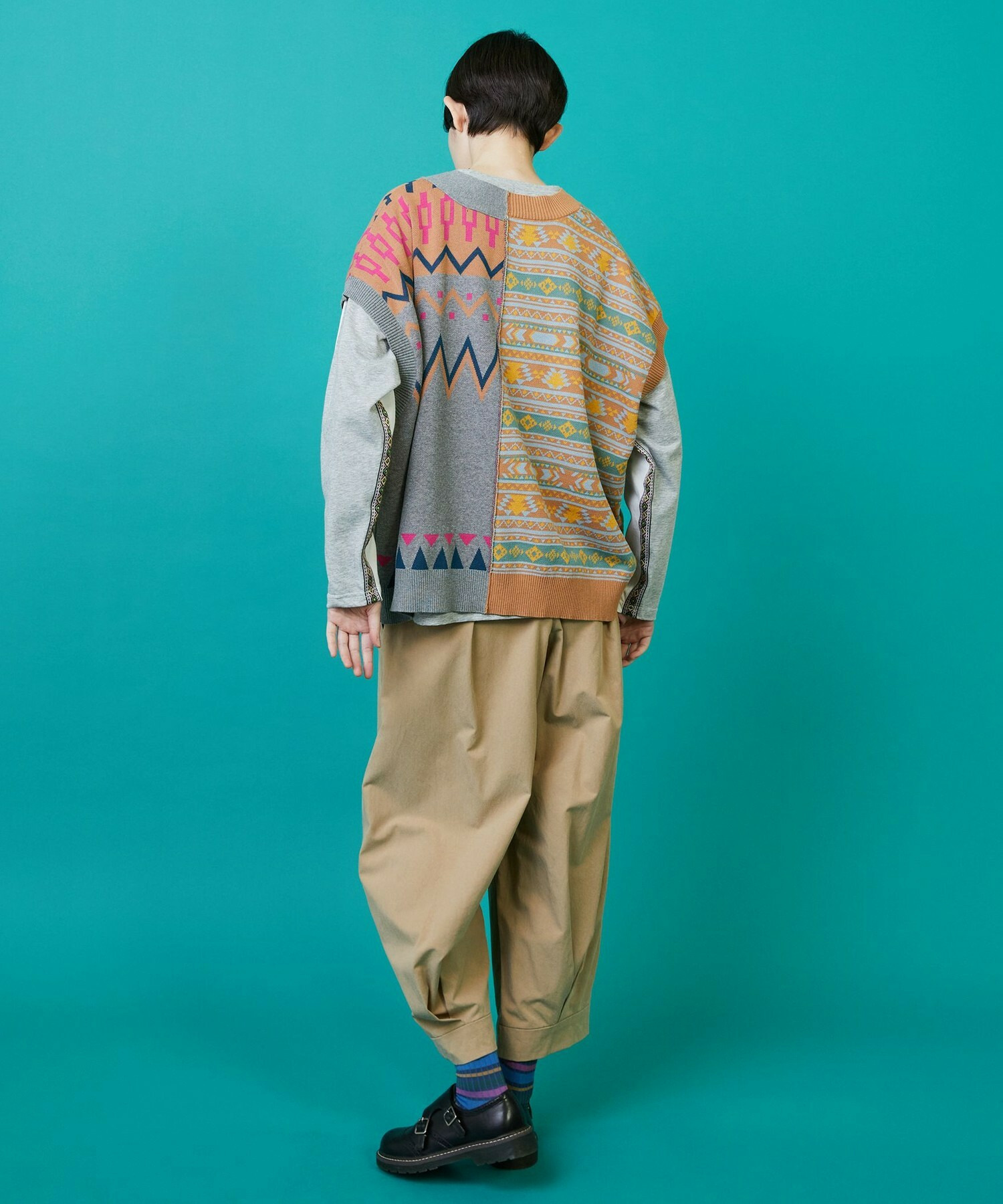 【FRAPBOIS】ノルディーネイティブ ベスト 詳細画像 ベージュ 15