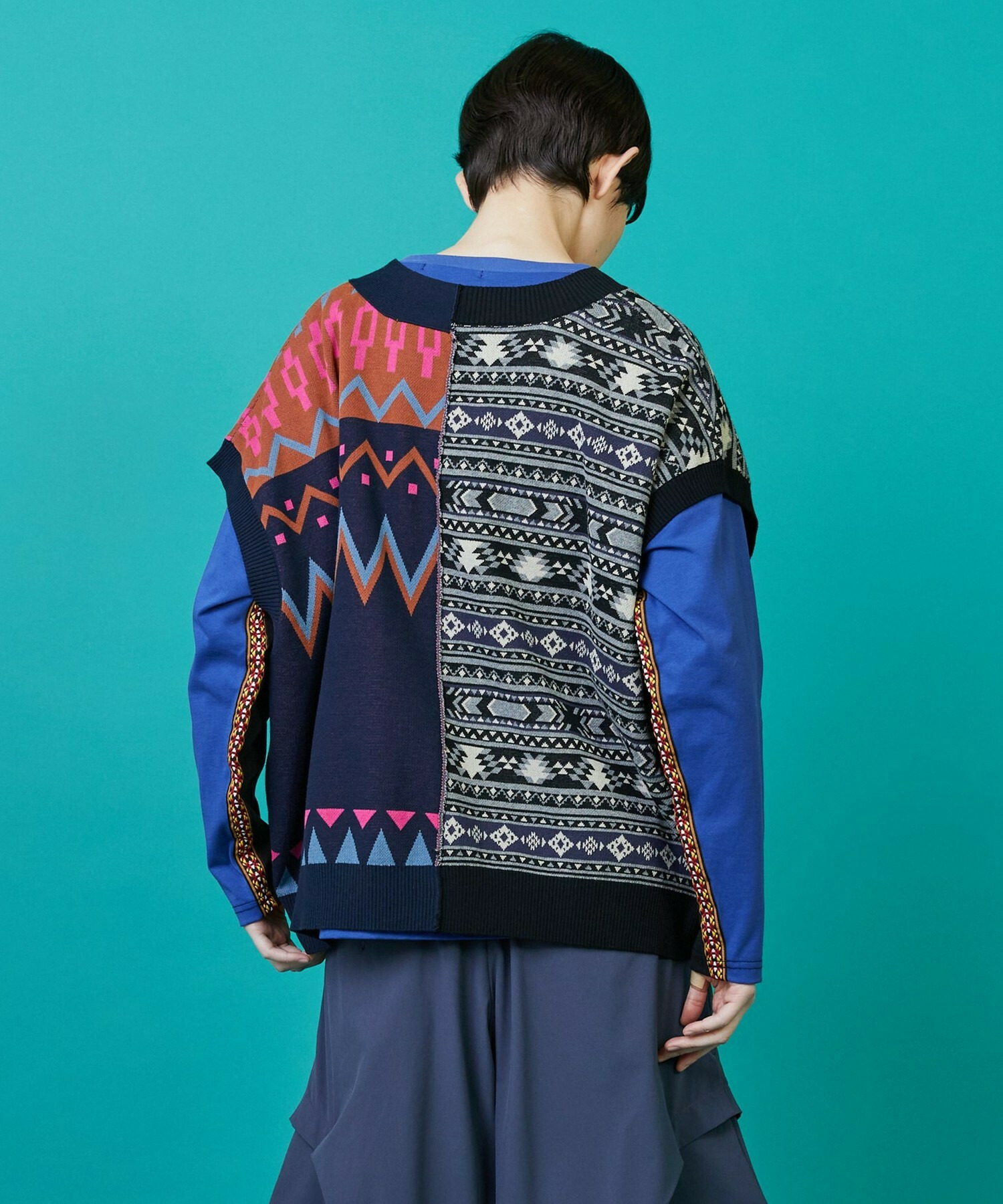 【FRAPBOIS】ノルディーネイティブ ベスト 詳細画像 ベージュ 2