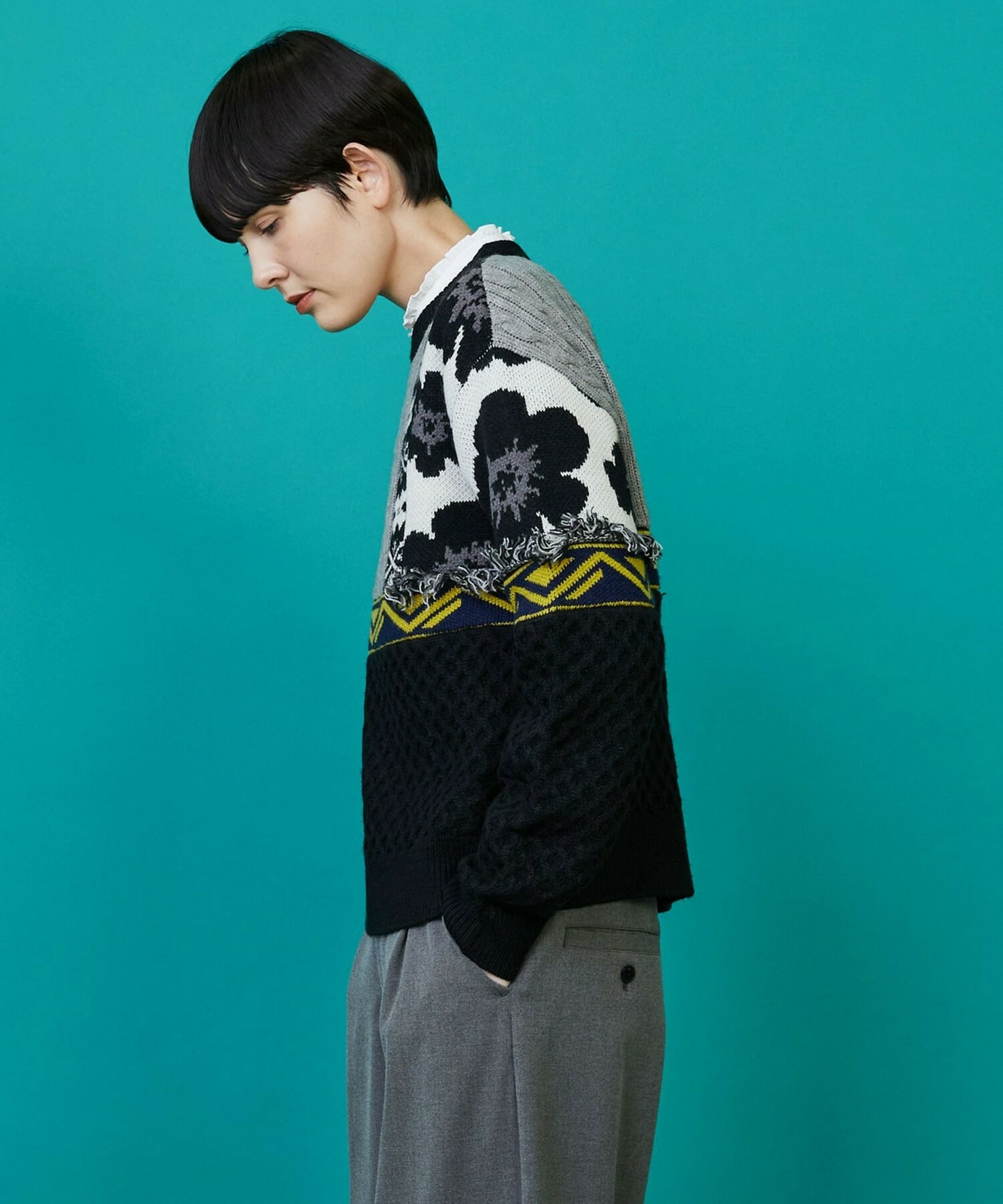 【FRAPBOIS】PWセーター 詳細画像 ブラック 10