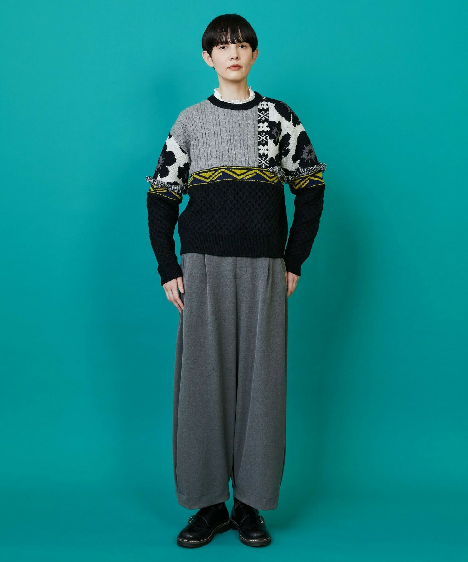 【FRAPBOIS】PWセーター 詳細画像 ブラック 12