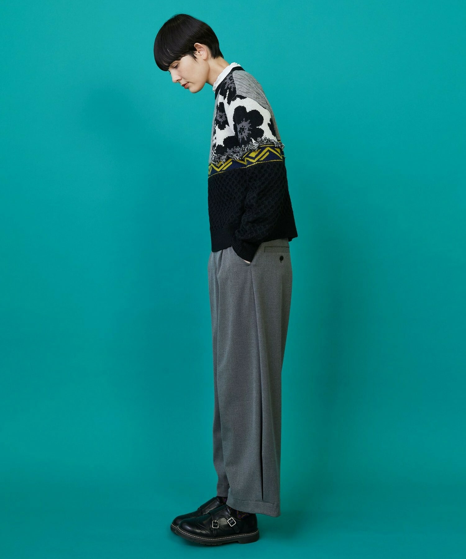 【FRAPBOIS】PWセーター 詳細画像 ブラック 14