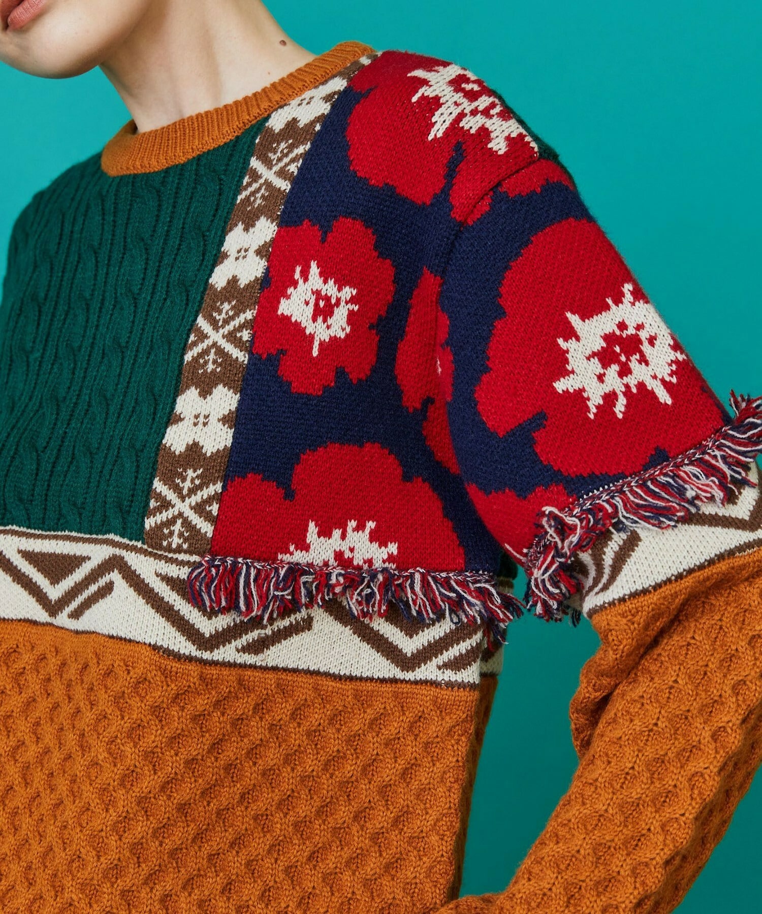 [FRAPBOIS] PW Sweater Detailed Image Black 3