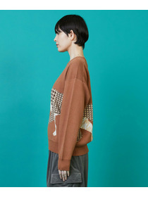 【FRAPBOIS】シルエットニット プルオーバー 詳細画像 チャコールグレー 1