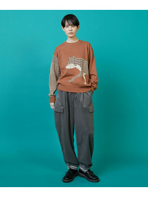 【FRAPBOIS】シルエットニット プルオーバー 詳細画像 チャコールグレー 4