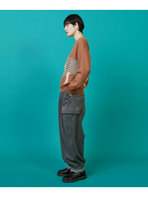 【FRAPBOIS】シルエットニット プルオーバー 詳細画像 チャコールグレー 6