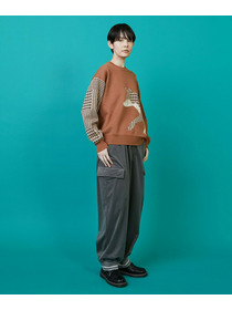 【FRAPBOIS】シルエットニット プルオーバー 詳細画像 チャコールグレー 8