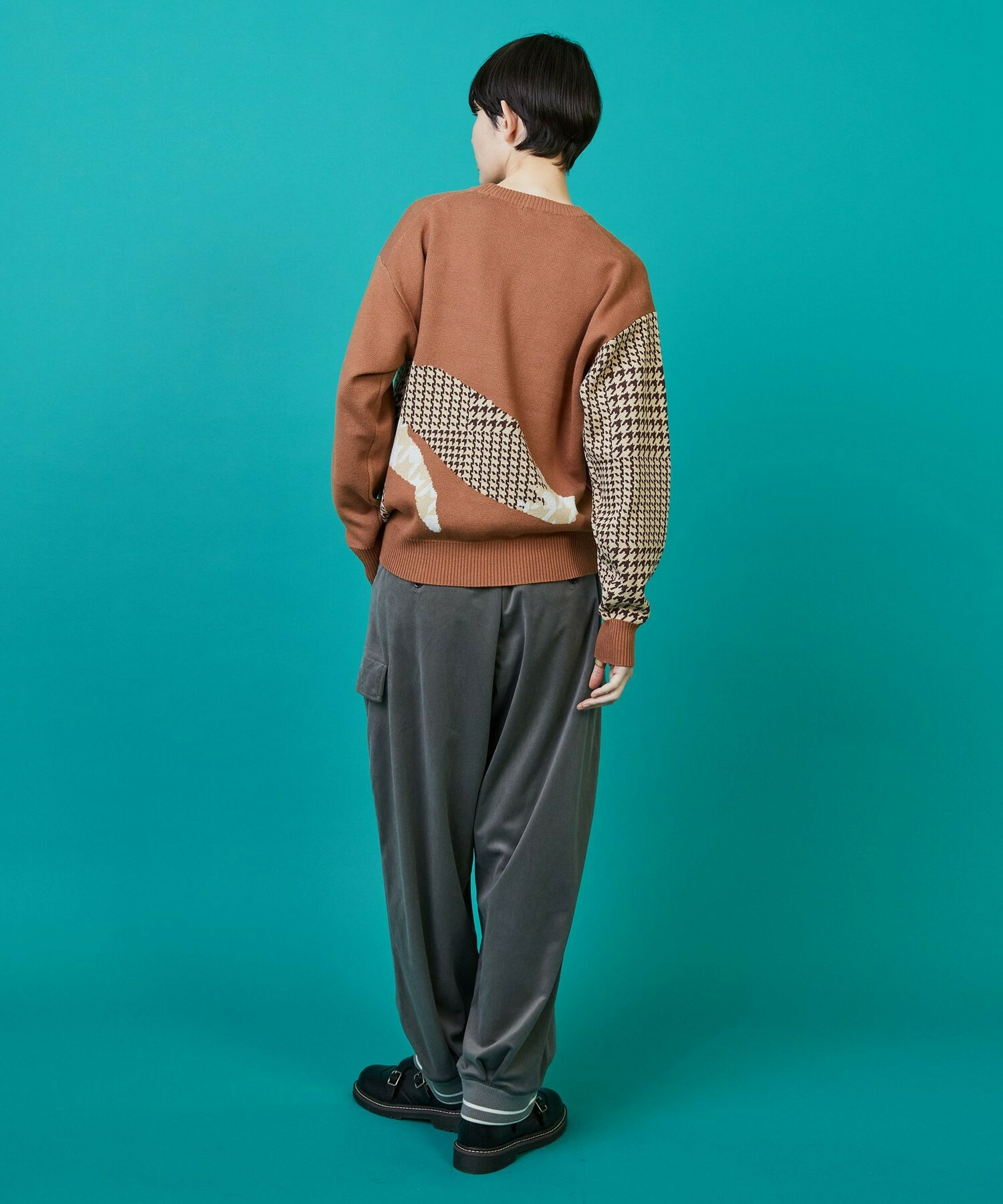 【FRAPBOIS】シルエットニット プルオーバー 詳細画像 チャコールグレー 7