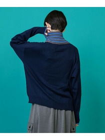 【FRAPBOIS】マルチタートル ニット 詳細画像 ネイビー 14