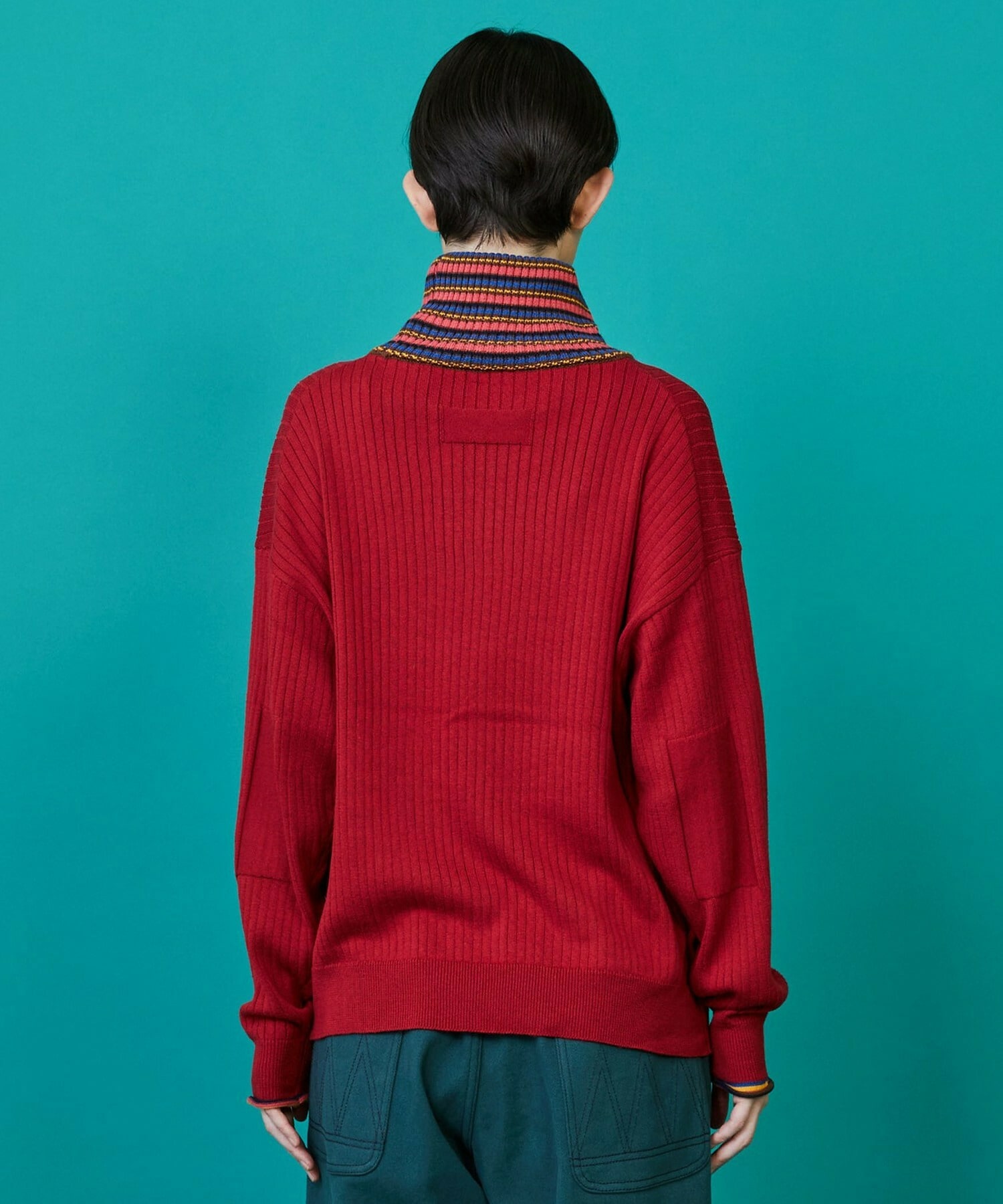 【FRAPBOIS】マルチタートル ニット 詳細画像 ネイビー 2