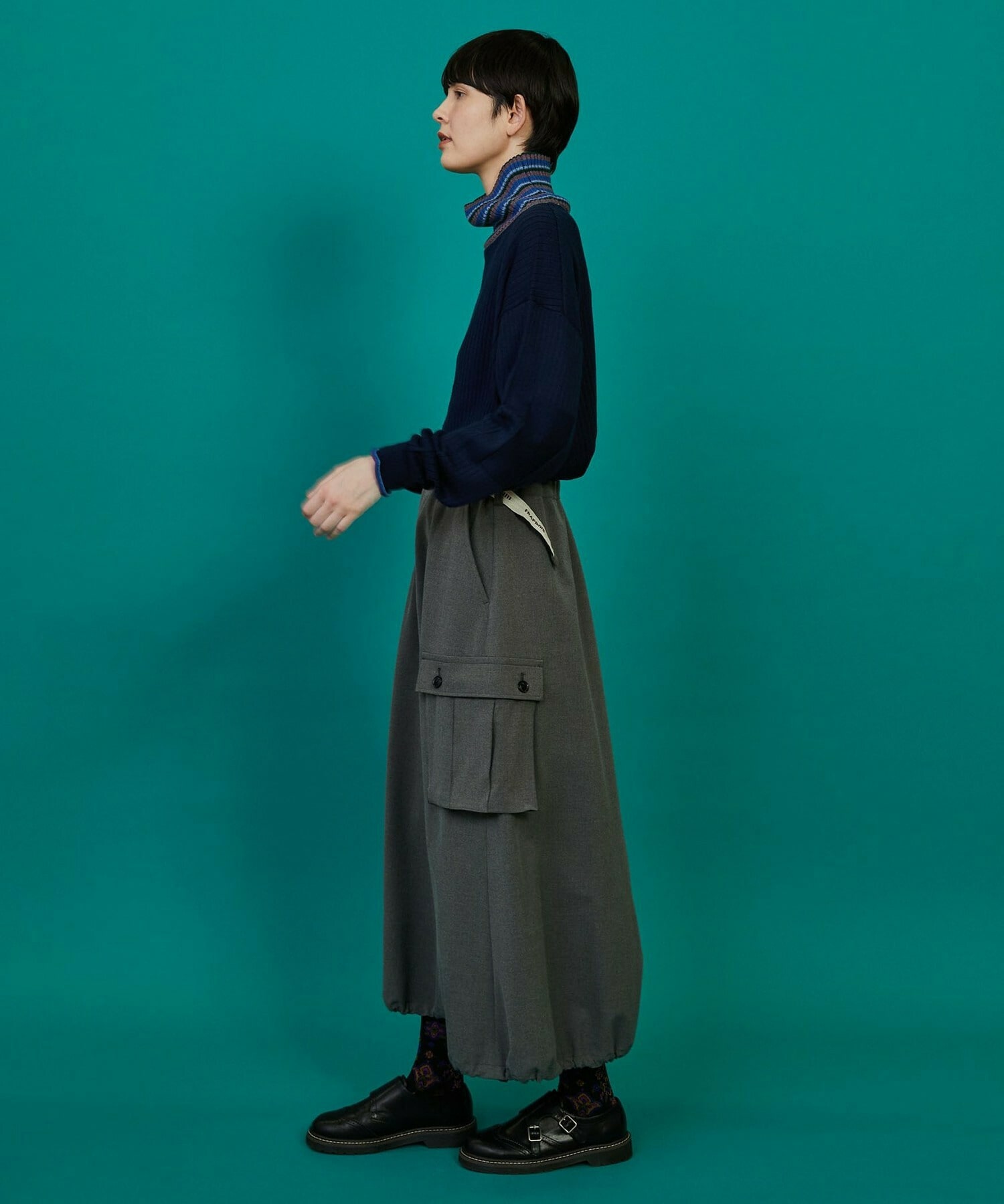 【FRAPBOIS】マルチタートル ニット 詳細画像 ネイビー 21