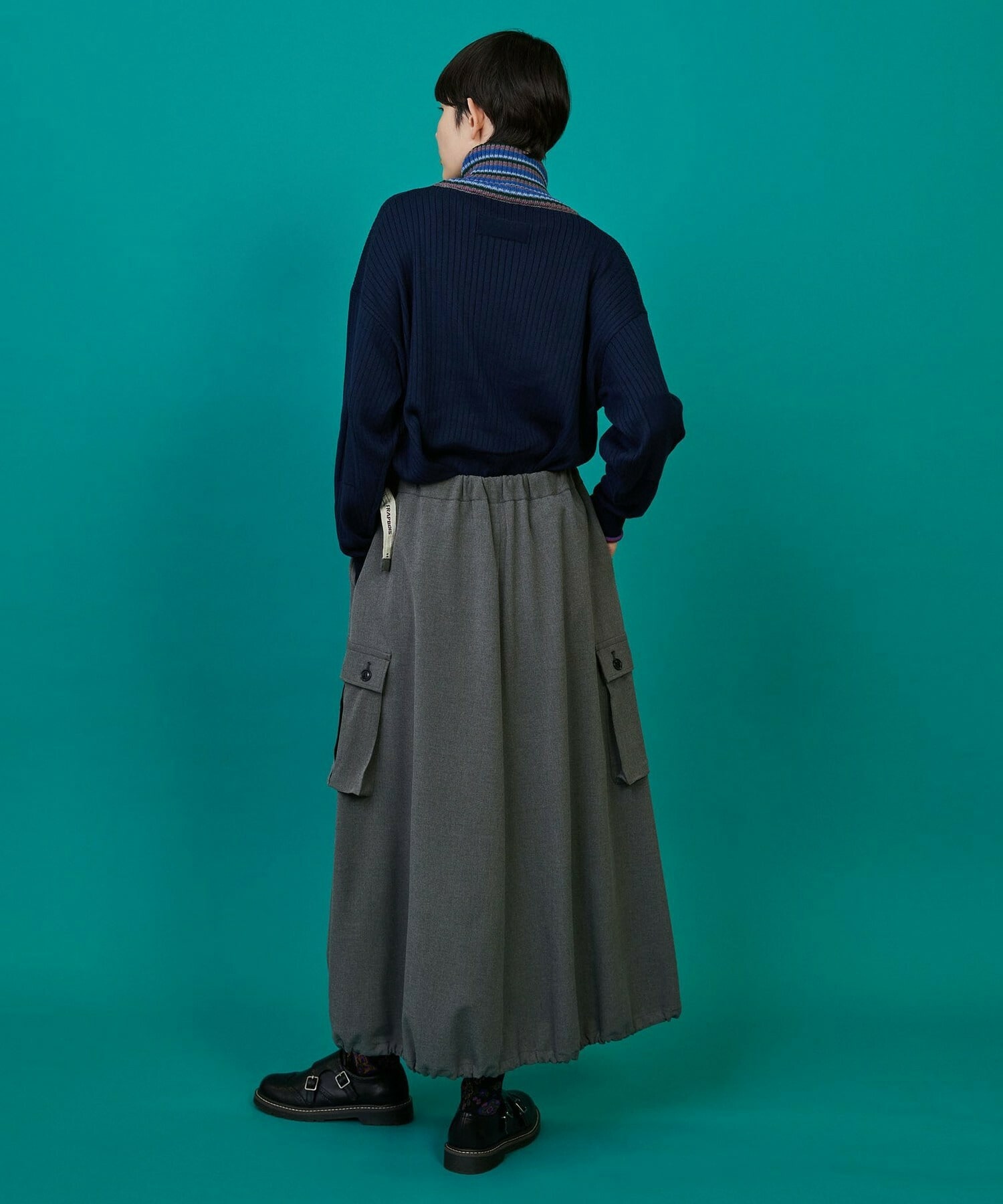 【FRAPBOIS】マルチタートル ニット 詳細画像 ネイビー 22