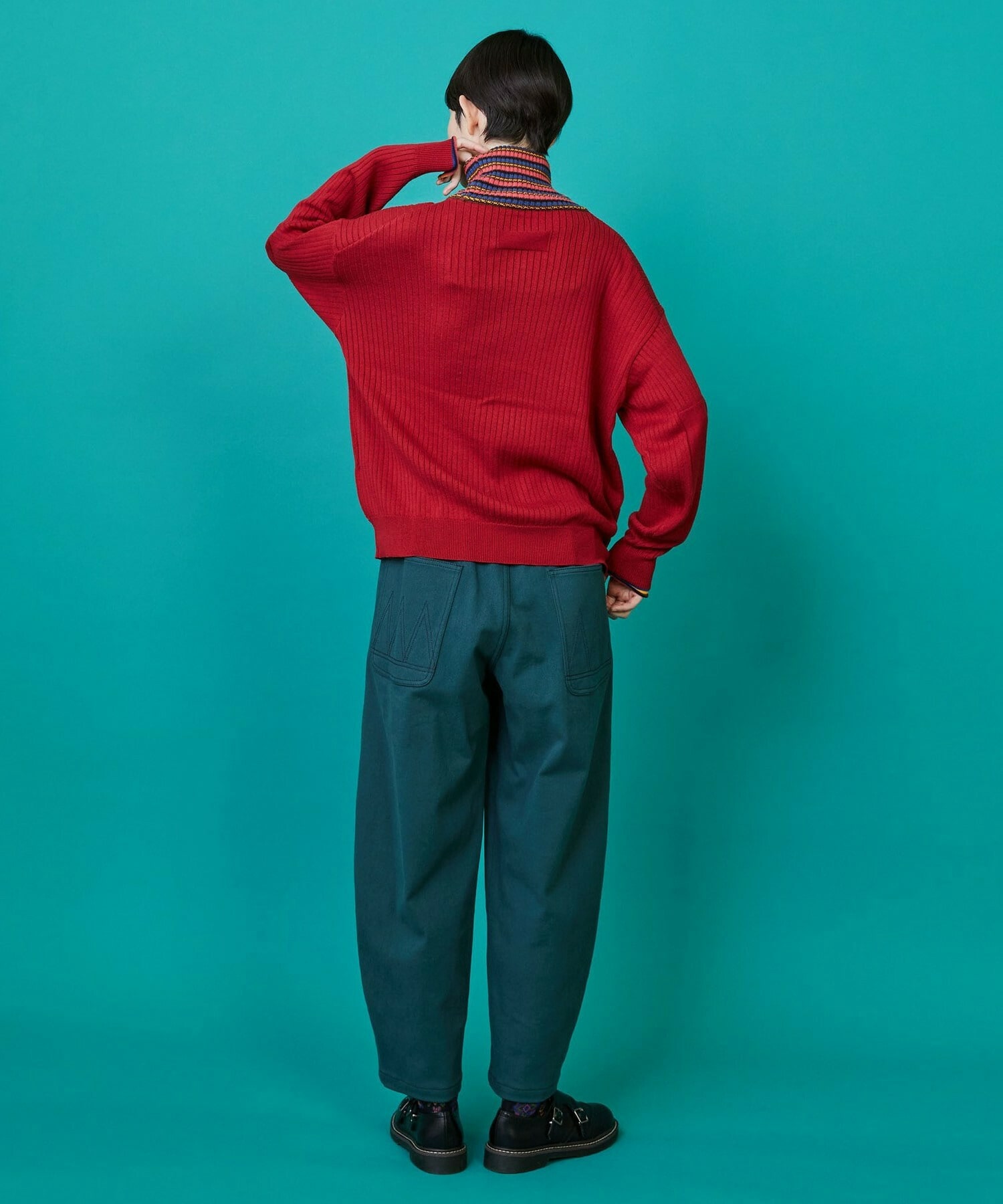 【FRAPBOIS】マルチタートル ニット 詳細画像 ネイビー 9