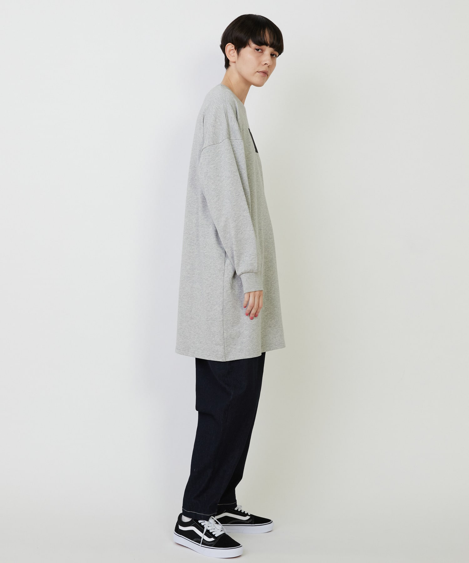 【FRAPBOIS】チュニックジャージ ワンピース 詳細画像 ブラック 11