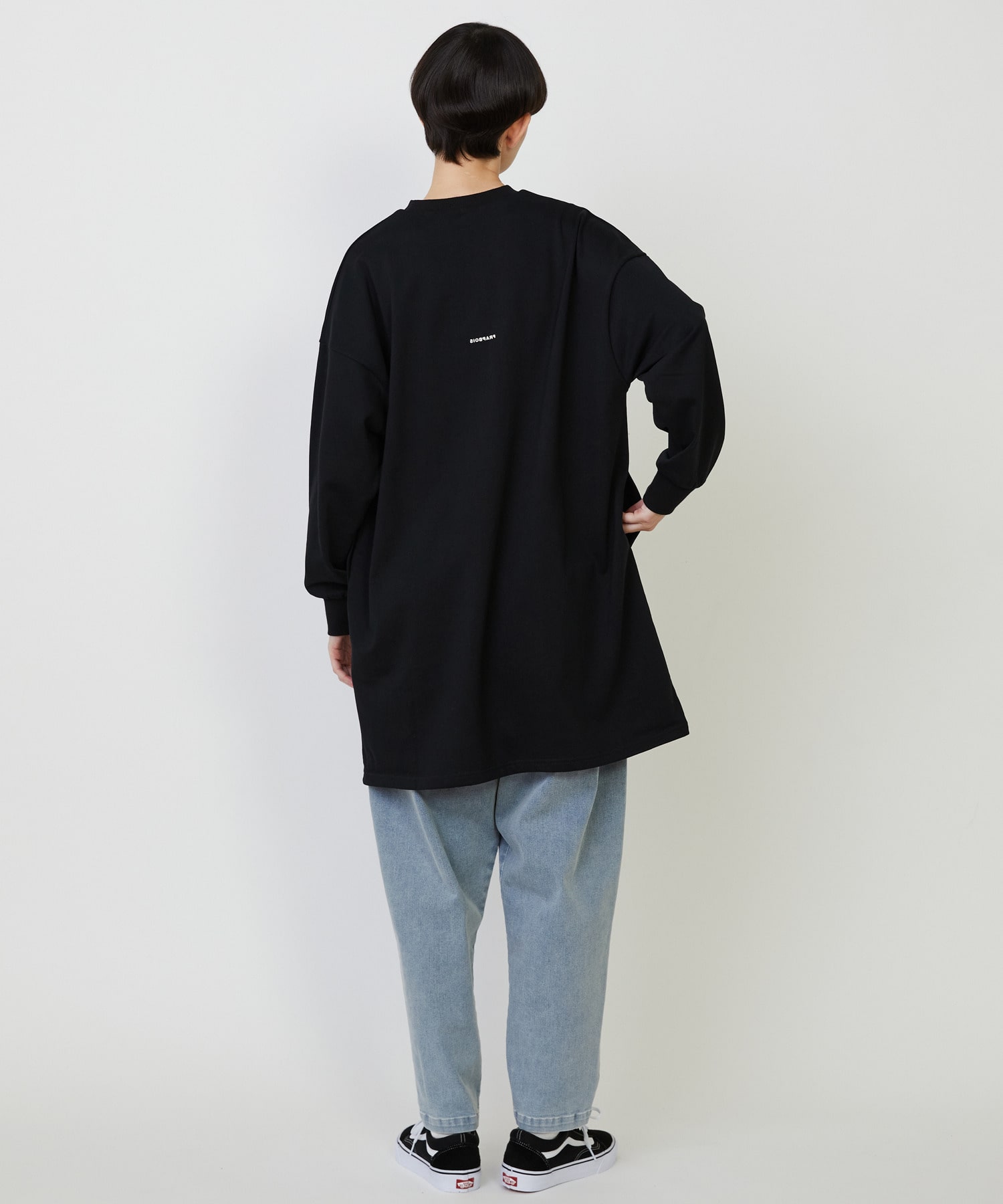 【FRAPBOIS】チュニックジャージ ワンピース 詳細画像 ブラック 16