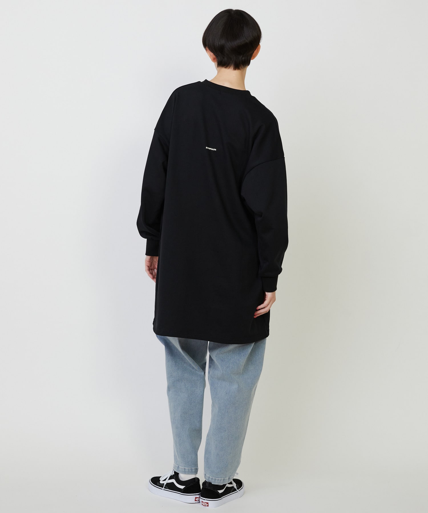 【FRAPBOIS】チュニックジャージ ワンピース 詳細画像 ブラック 17