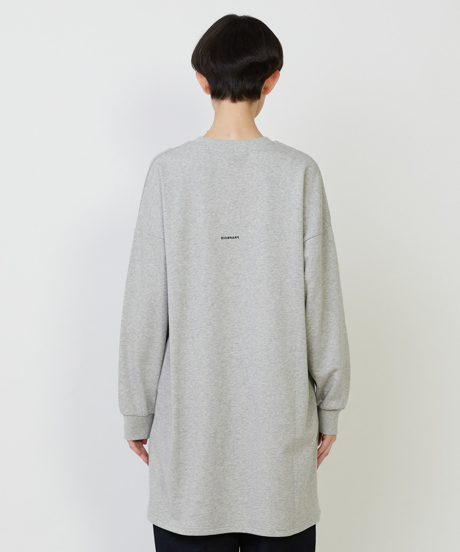 【FRAPBOIS】チュニックジャージ ワンピース 詳細画像 ブラック 2