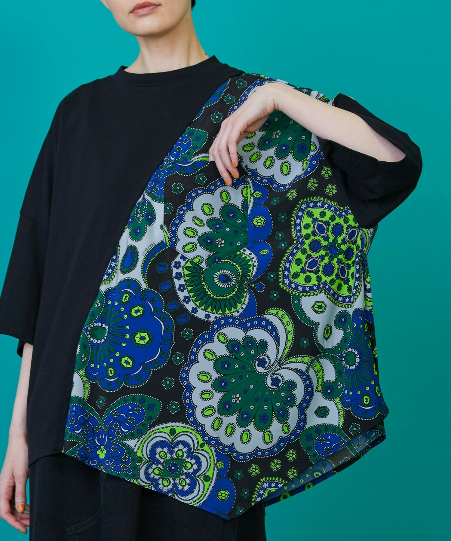 [FRAPBOIS] 圍巾裁剪和縫紉細節圖 灰色 5