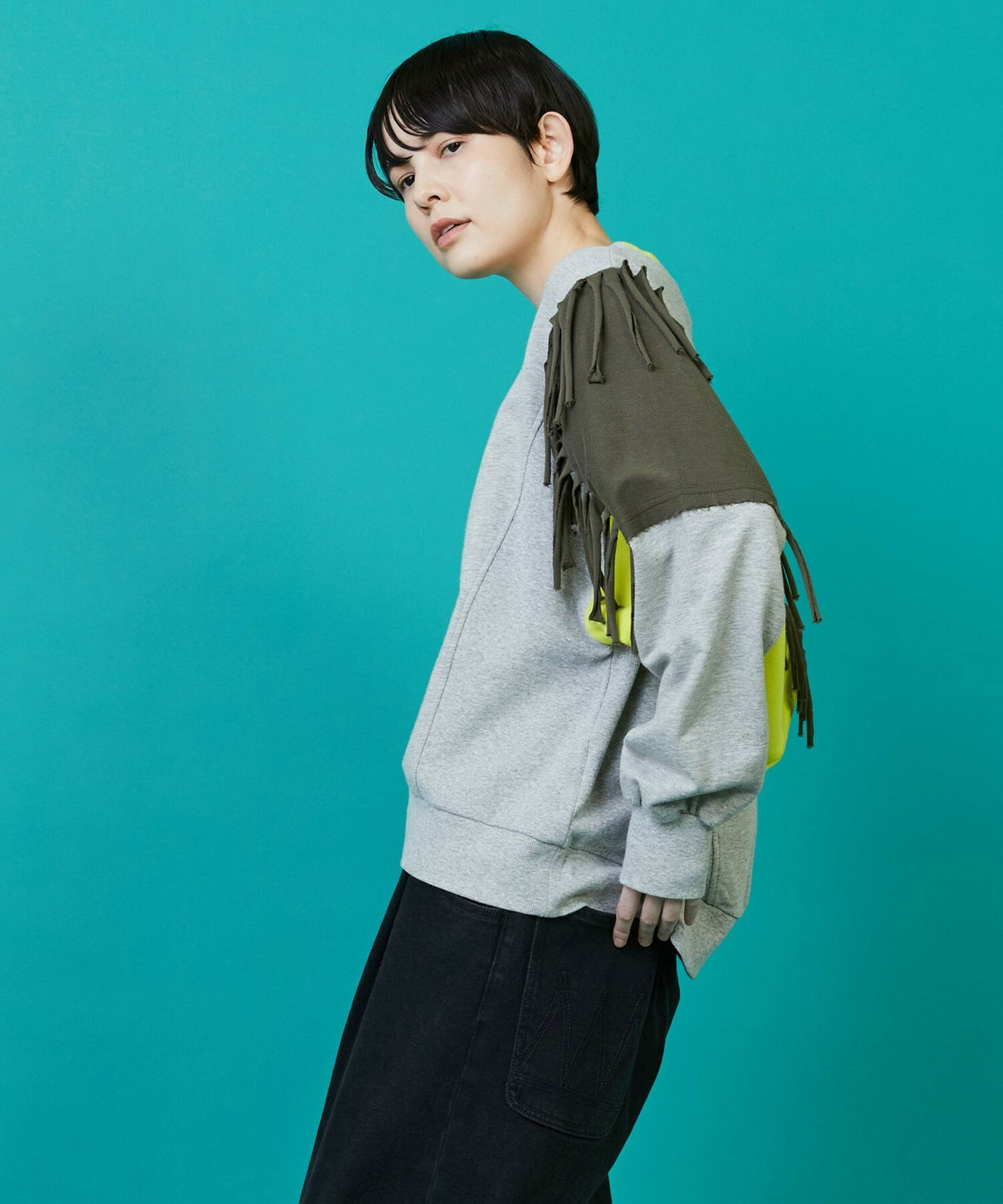 【FRAPBOIS】フリンジスウェット 詳細画像 キャメル 1