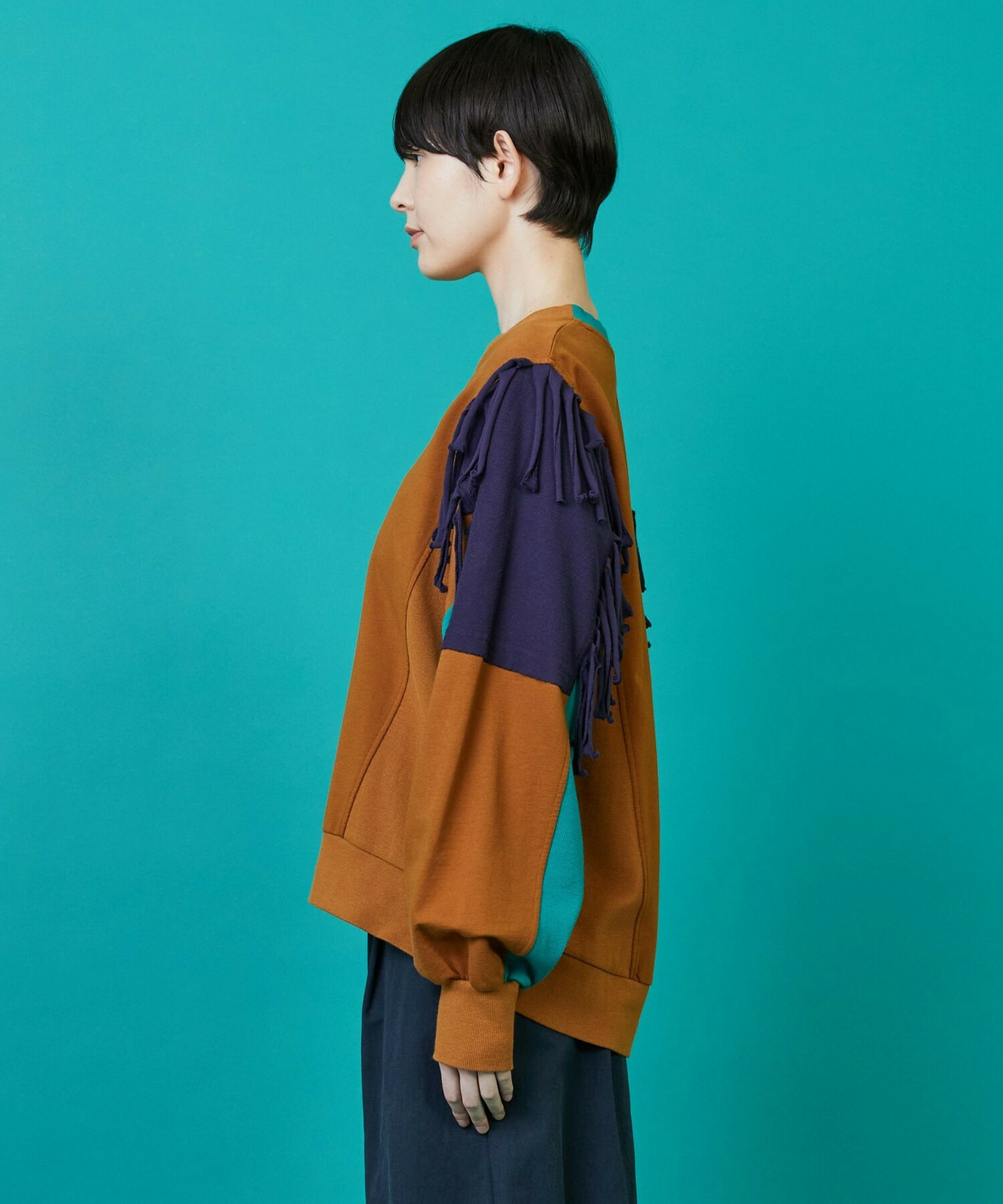 【FRAPBOIS】フリンジスウェット 詳細画像 キャメル 10