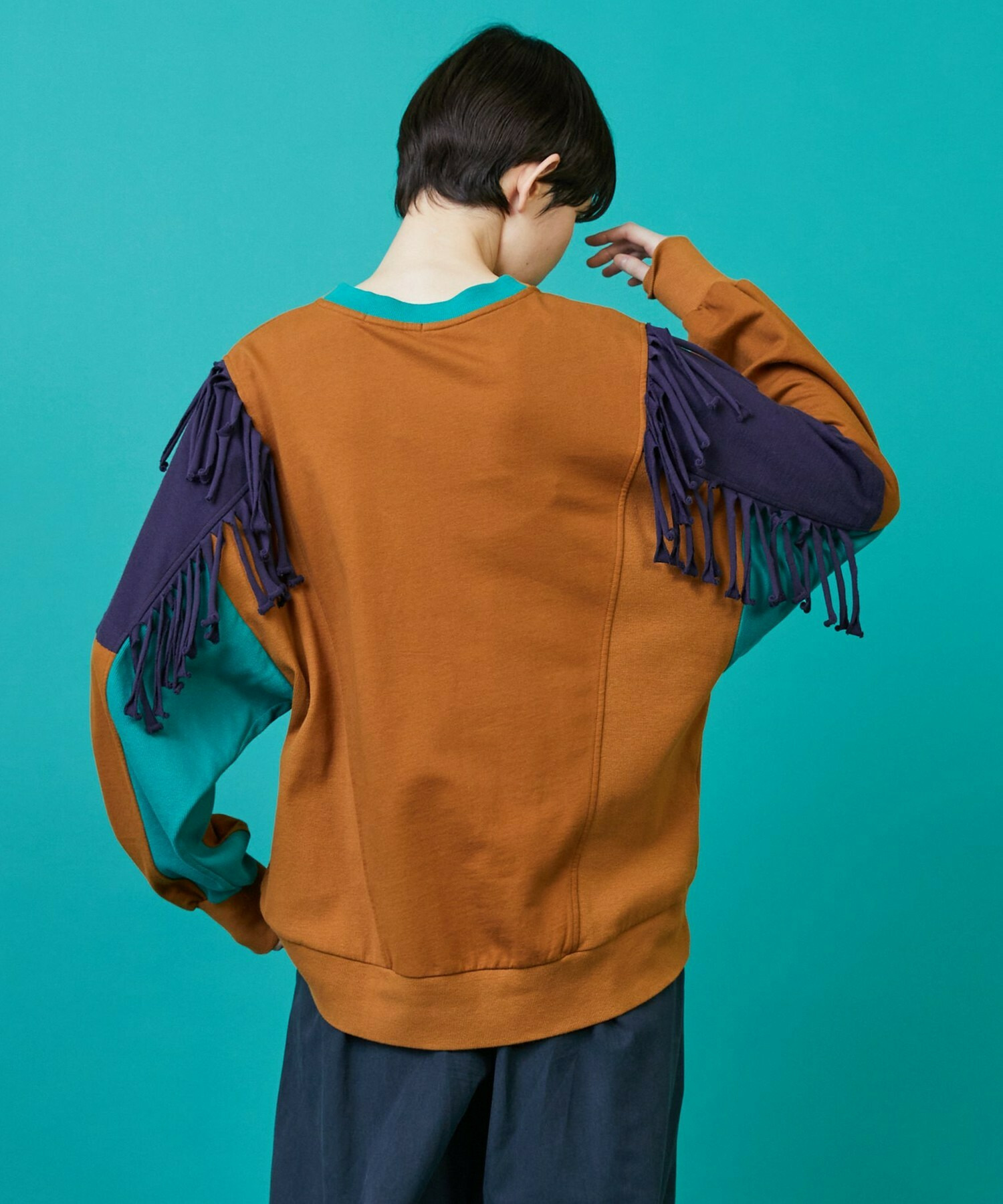 【FRAPBOIS】フリンジスウェット 詳細画像 キャメル 11