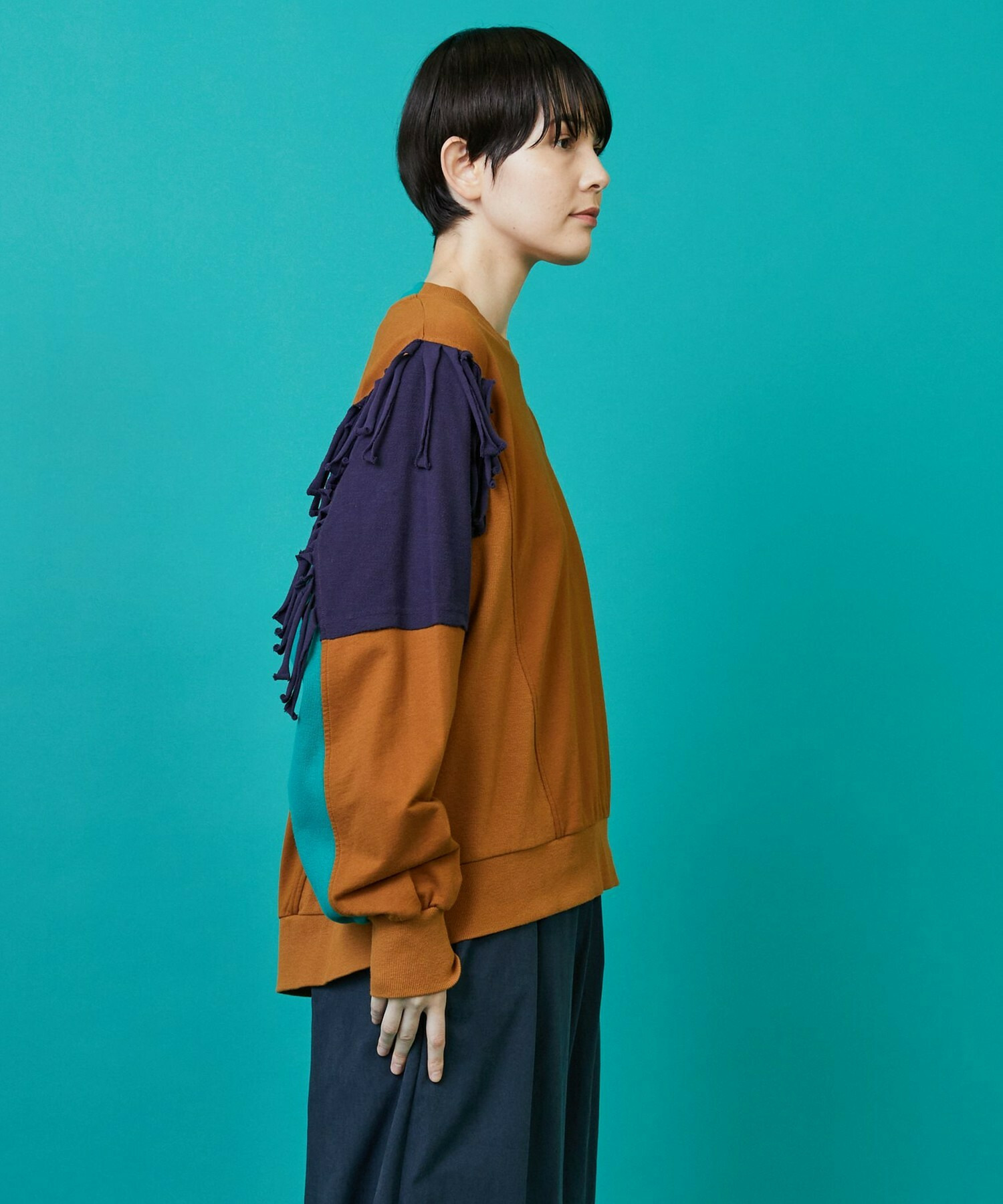 【FRAPBOIS】フリンジスウェット 詳細画像 キャメル 12