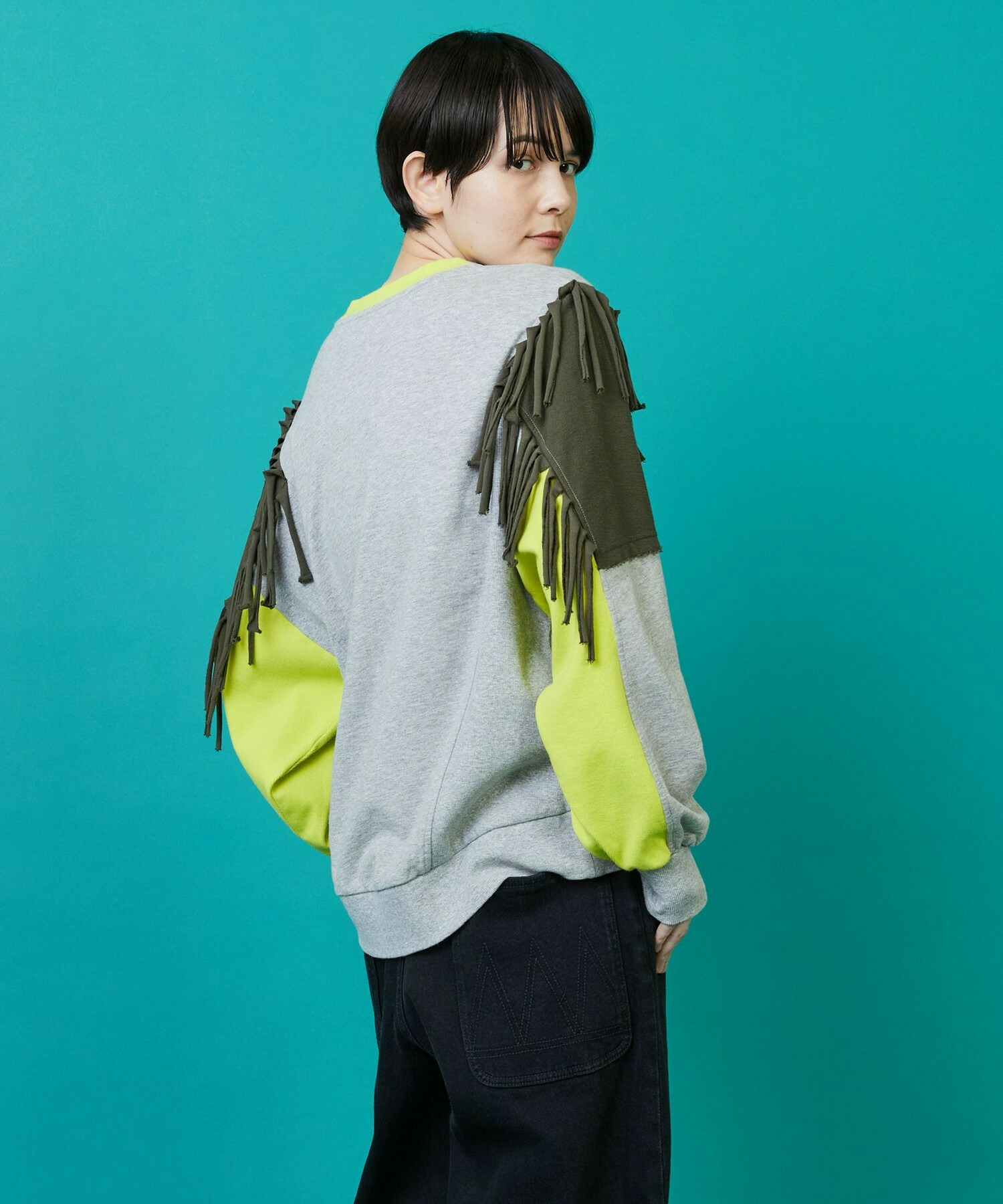 【FRAPBOIS】フリンジスウェット 詳細画像 キャメル 3