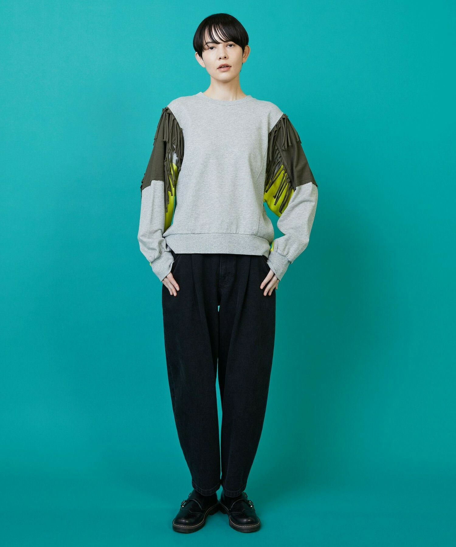 【FRAPBOIS】フリンジスウェット 詳細画像 キャメル 6