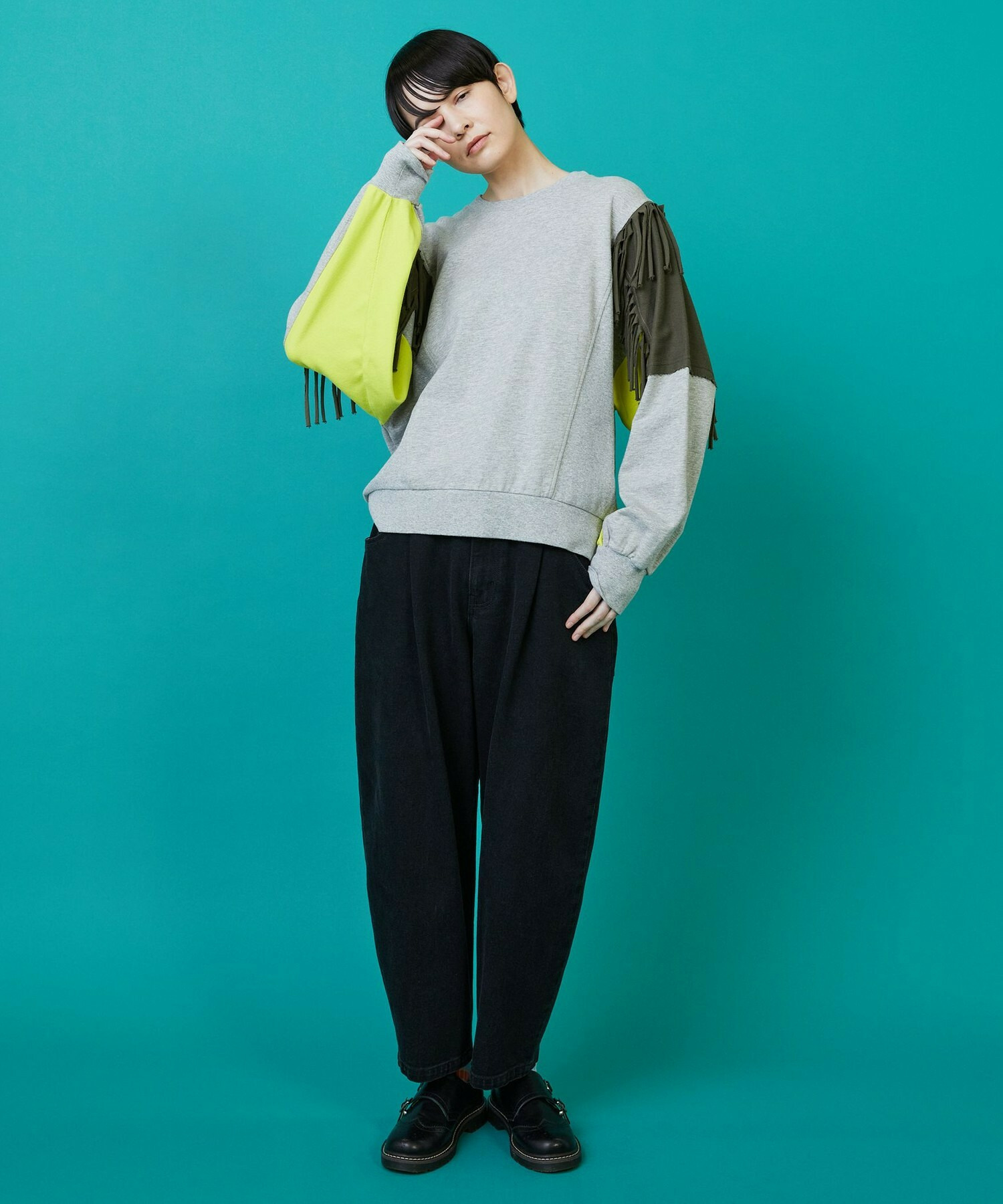 【FRAPBOIS】フリンジスウェット 詳細画像 キャメル 7