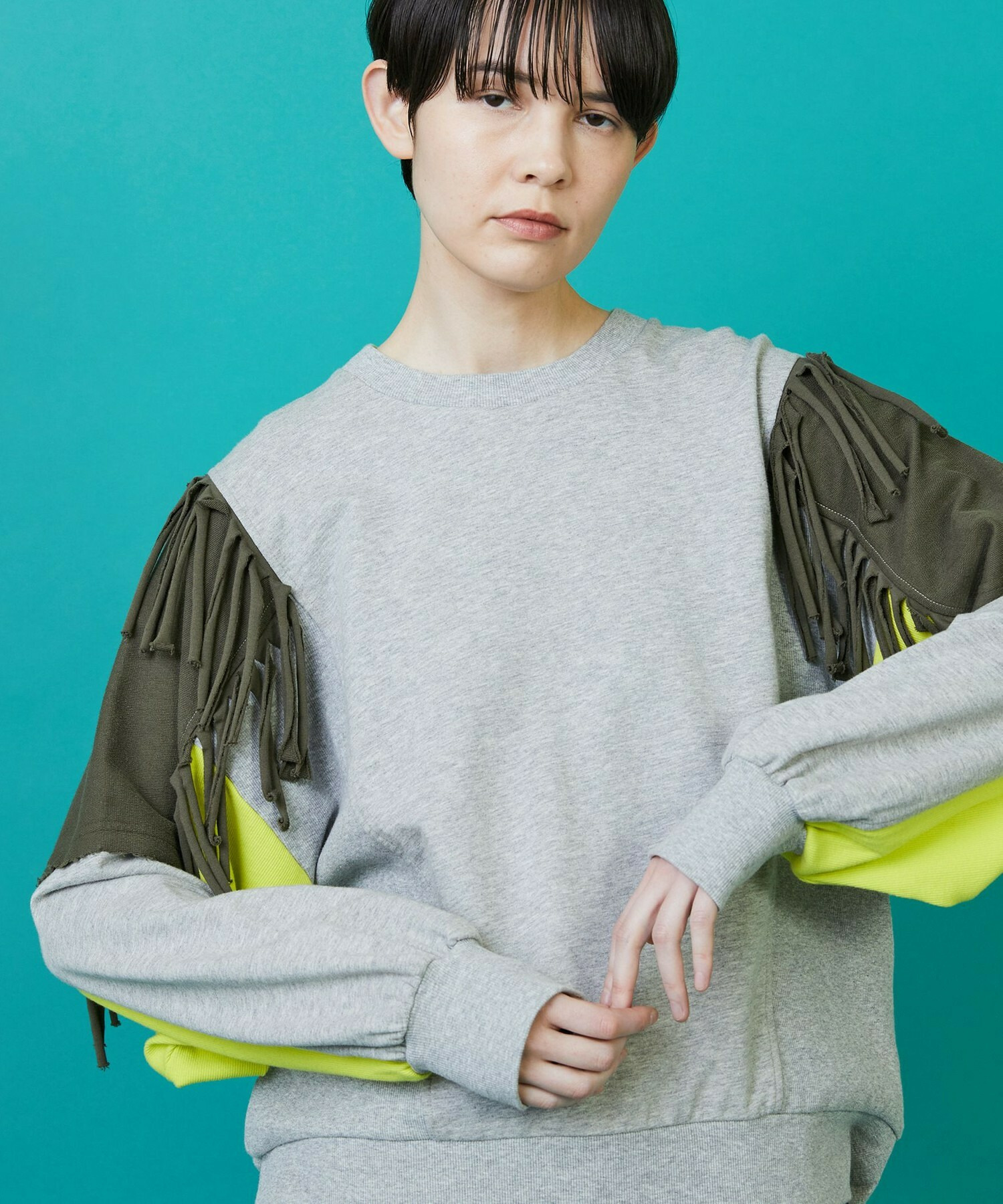 【FRAPBOIS】フリンジスウェット 詳細画像 キャメル 9