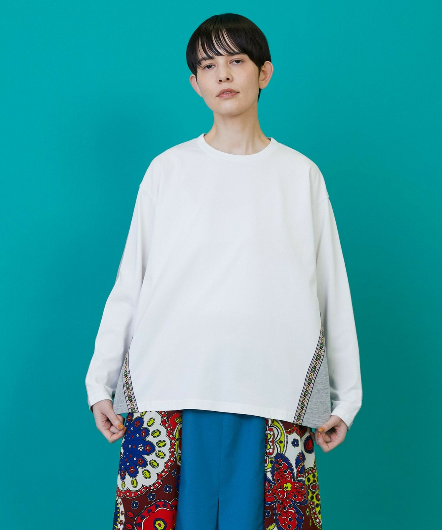 【FRAPBOIS】チロルカット カットソー 詳細画像 ホワイト 1