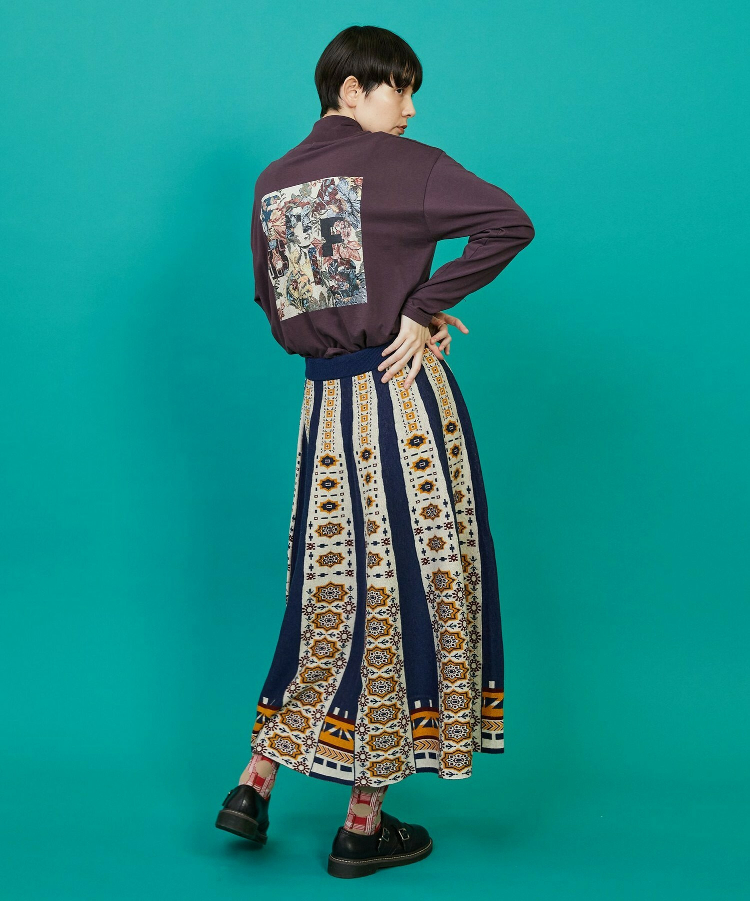 【FRAPBOIS】モックゴブランT カットソー 詳細画像 ブラック 12