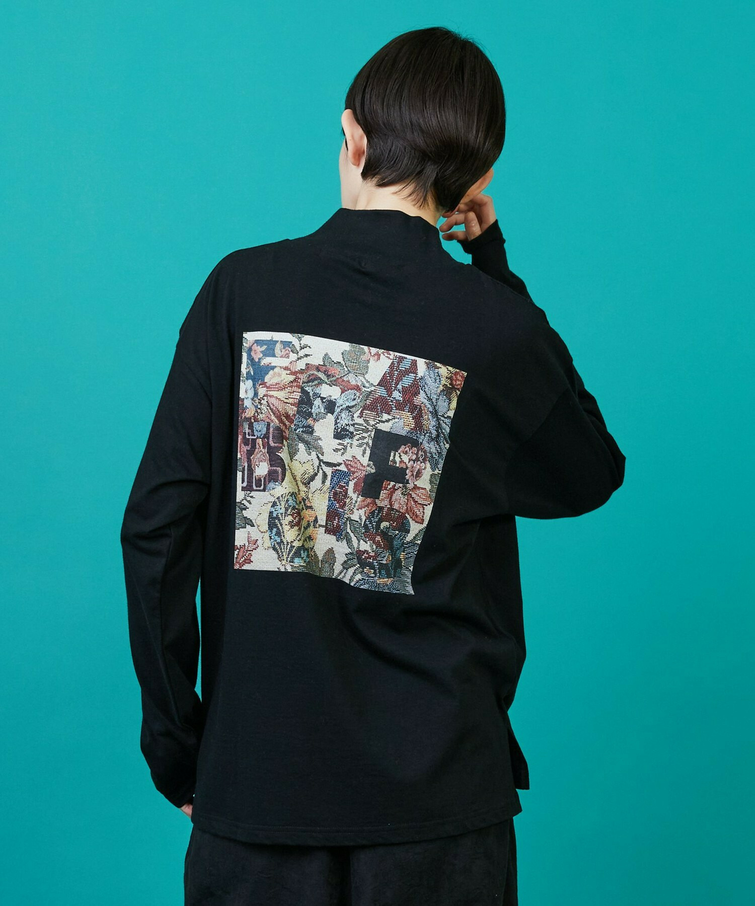 【FRAPBOIS】モックゴブランT カットソー 詳細画像 ブラック 14